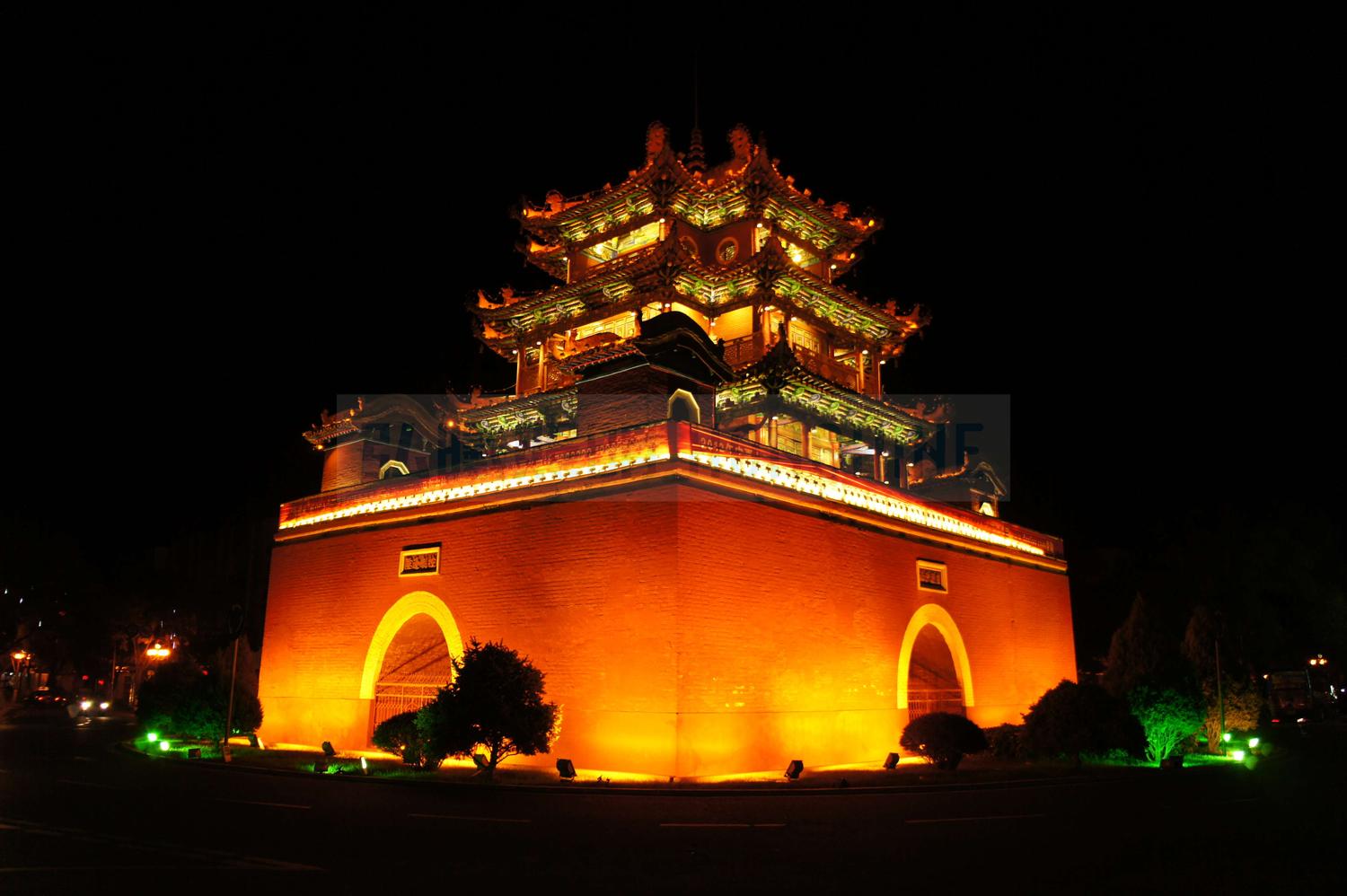 宁夏中卫鼓楼亮化